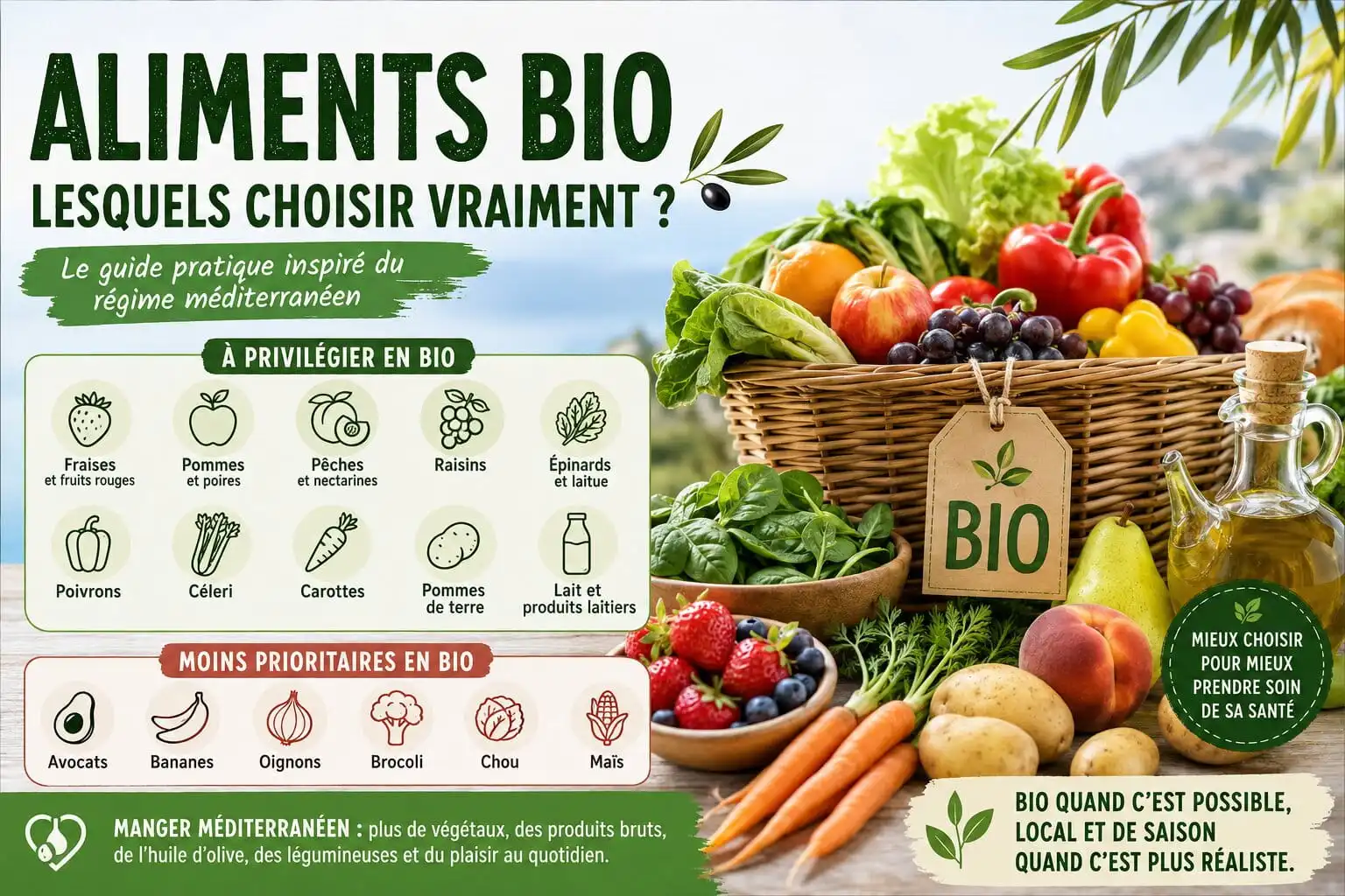 Quels aliments acheter bio ? Le guide pratique