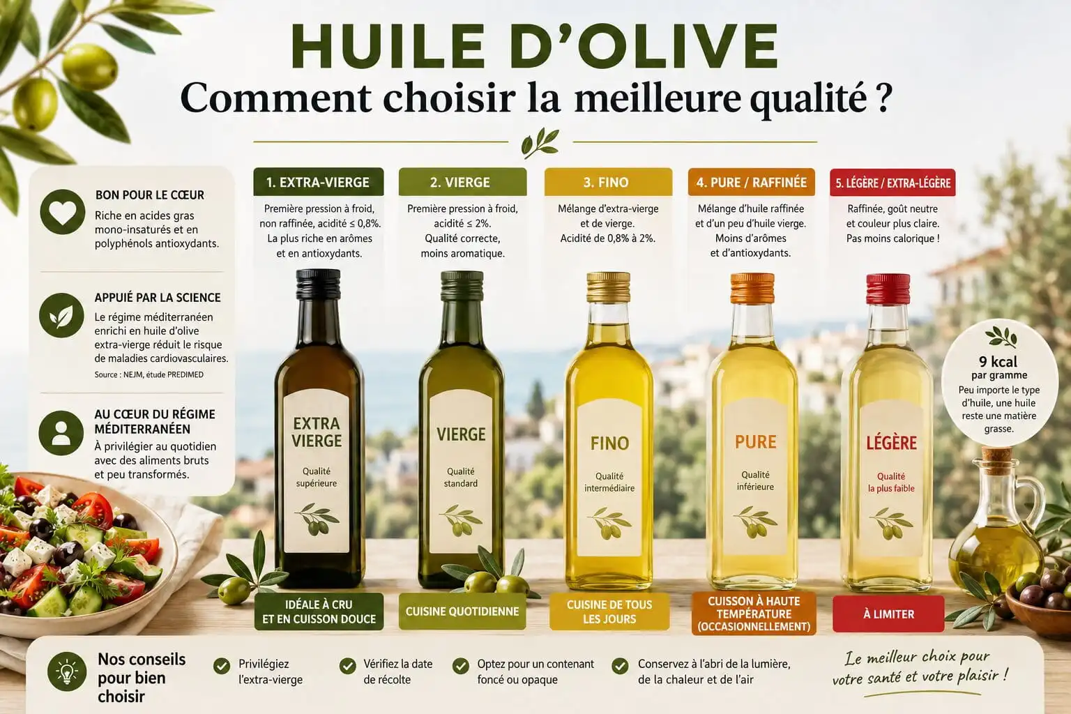 Huile d'olive : comment choisir la meilleure qualité