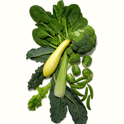 Les legumes verts feuillus