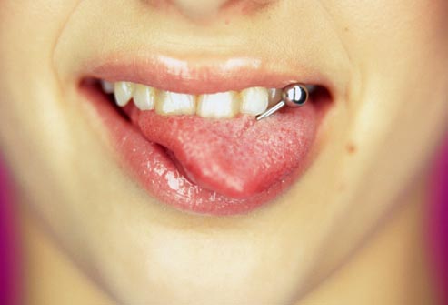 Les piercings de la langue