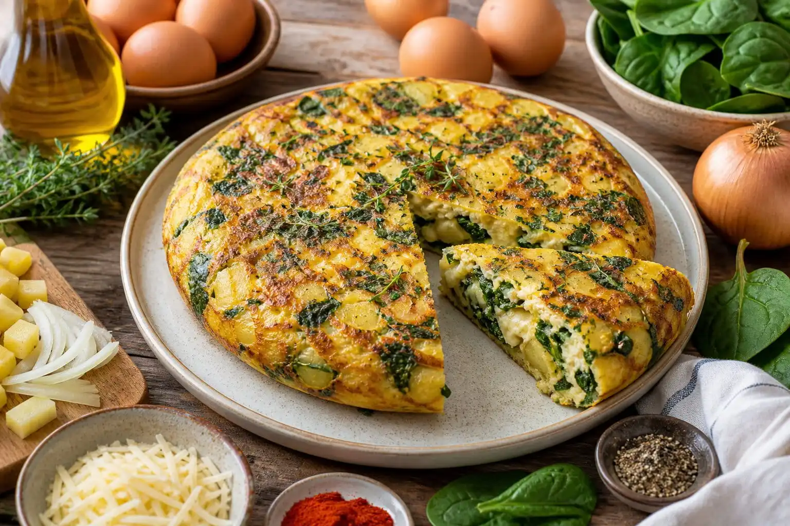 Tortilla espagnole : recette saine et facile