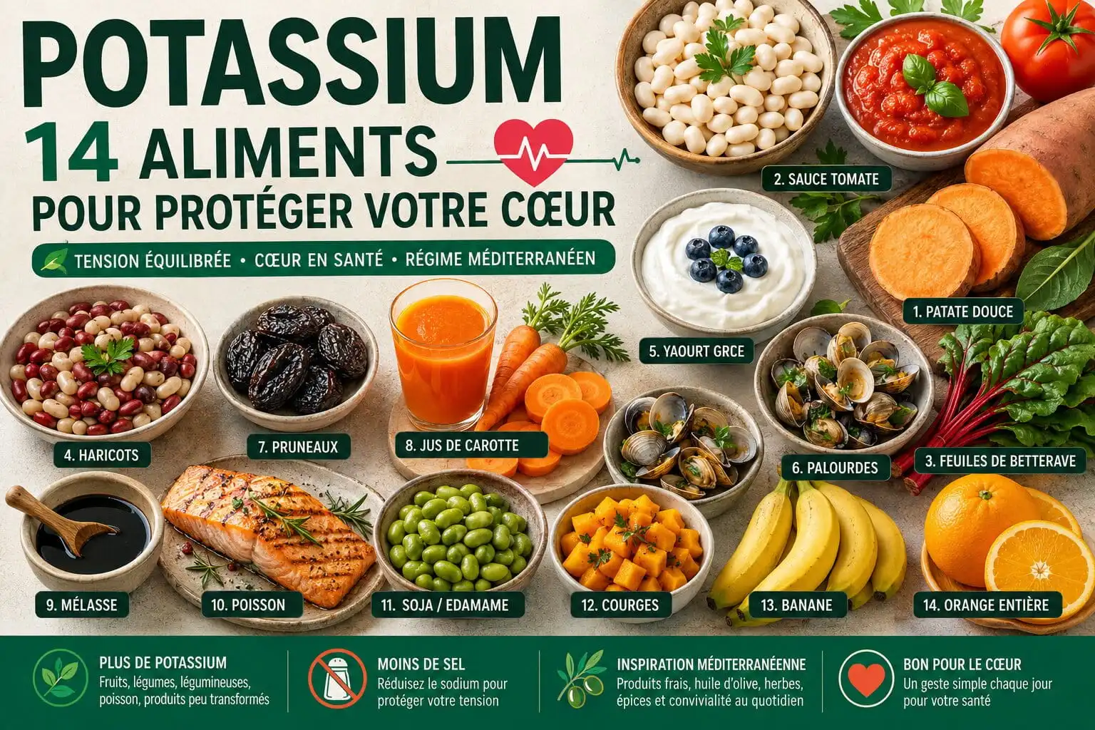 Potassium : 14 aliments pour protéger votre cœur