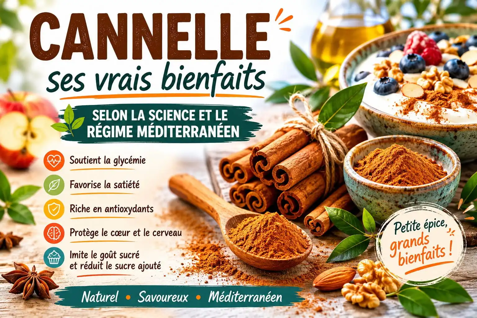 Cannelle : une épice santé aux effets surprenants