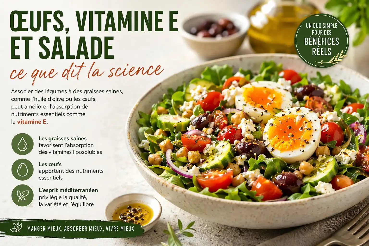 Pourquoi ajouter un œuf à votre salade change tout