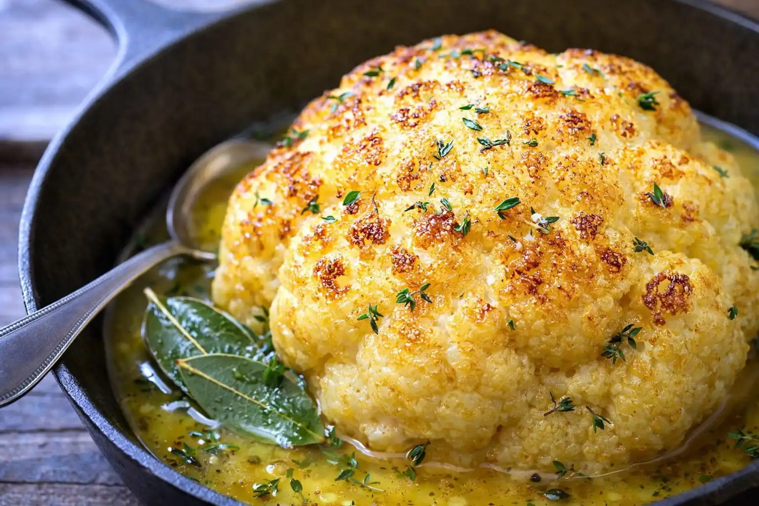 Chou-fleur rôti entier : recette simple et savoureuse