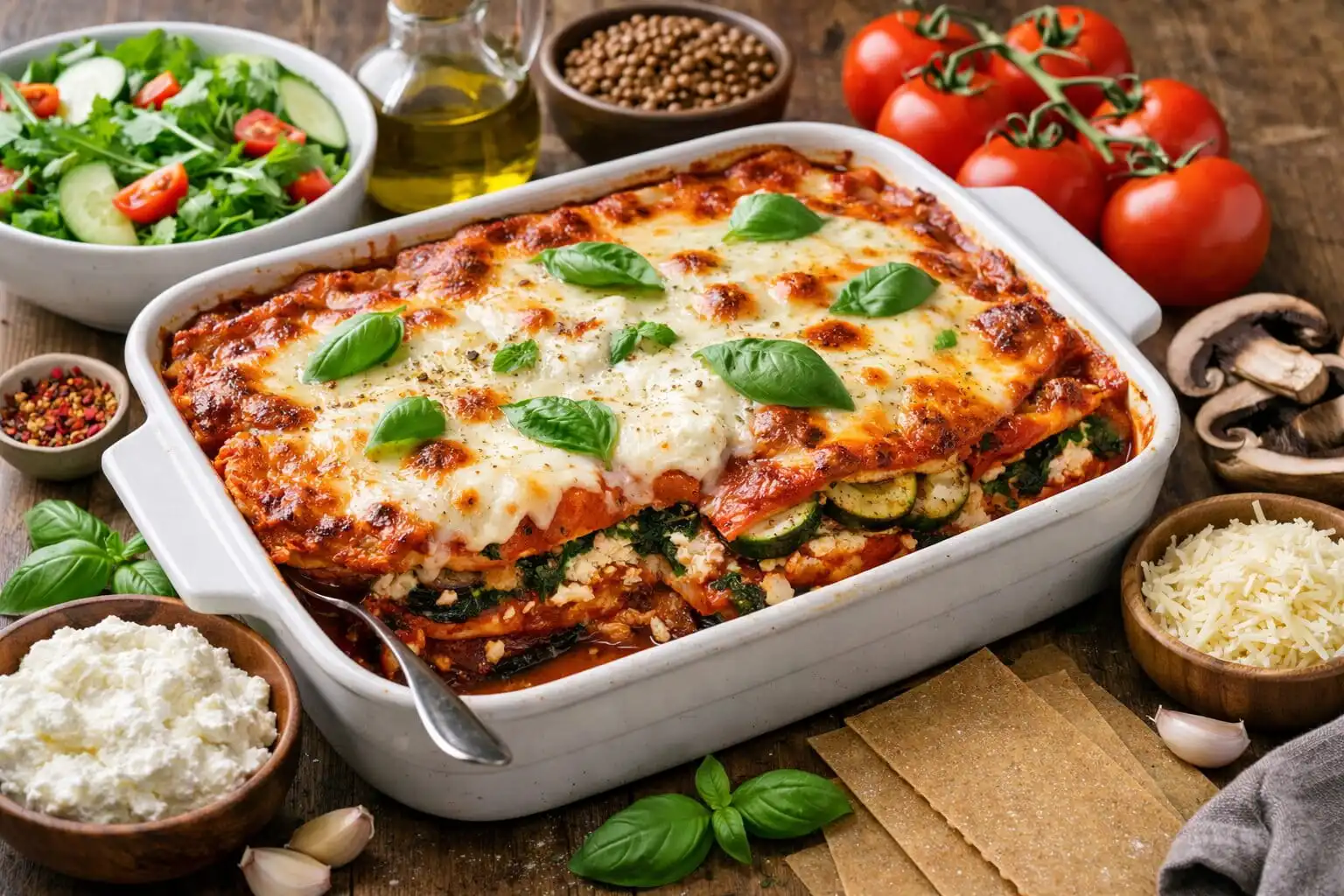 Lasagne végétarienne méditerranéenne facile et saine
