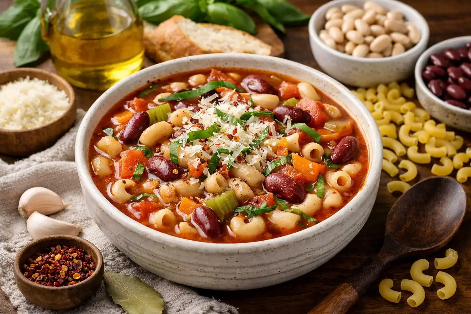 Pasta e fagioli : la soupe italienne aux haricots