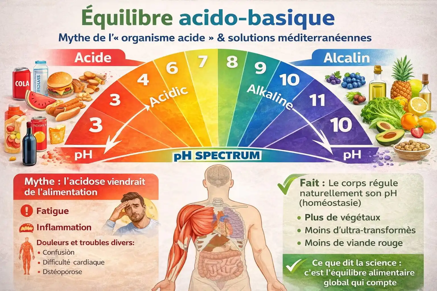 Équilibre acido-basique : mythe et réalité scientifique