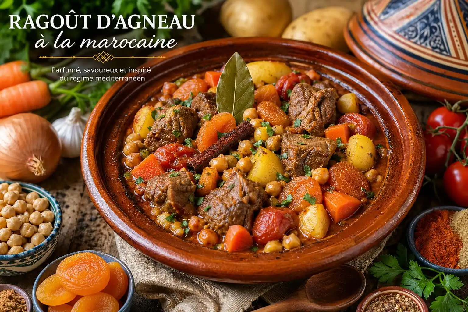 Ragoût d’agneau à la marocaine : un plat mijoté parfumé