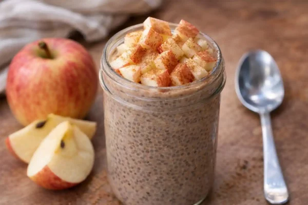 Boisson pomme, chia & lin : une recette riche en fibres pour soutenir le transit