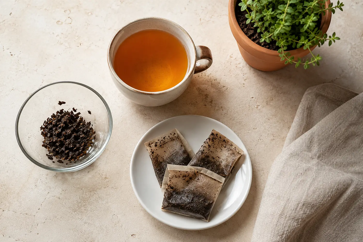 Sachets de thé usagés : 6 utilisations utiles et prudentes