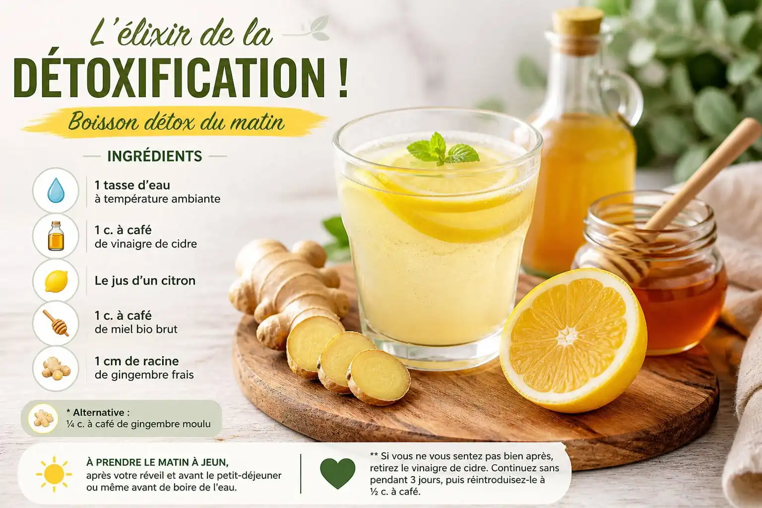 Boisson citron-gingembre : détox ou simple mythe ?