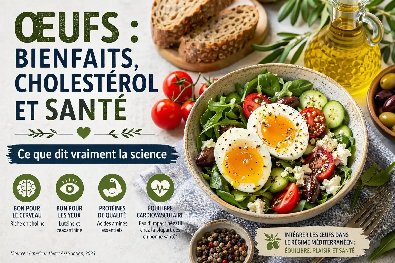 Œufs : bienfaits, cholestérol et santé selon la science