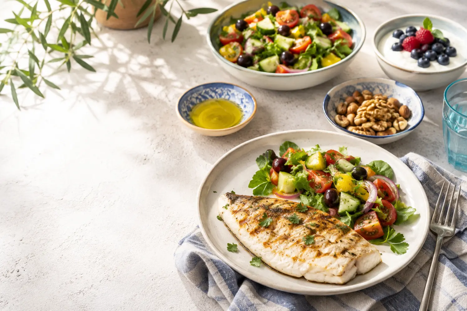 Régime pauvre en glucides : menu méditerranéen sur 7 jours
