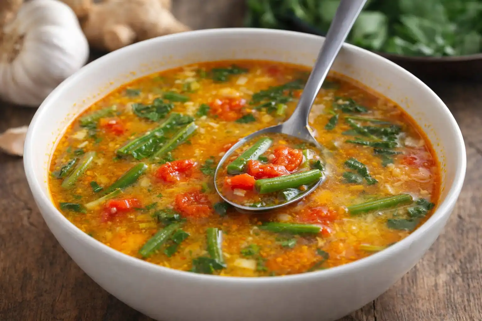 Soupe à l’ancienne, au gingembre et à l'ail : combat la grippe, le rhume, l’excès de mucus et la Sinusite !