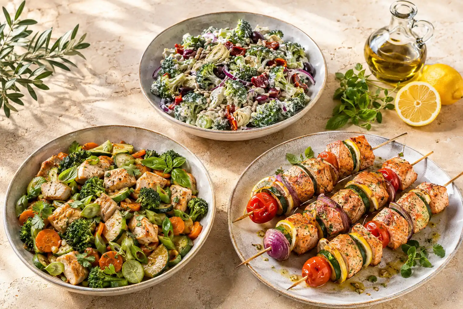 3 repas sains pour le diabète de type 2