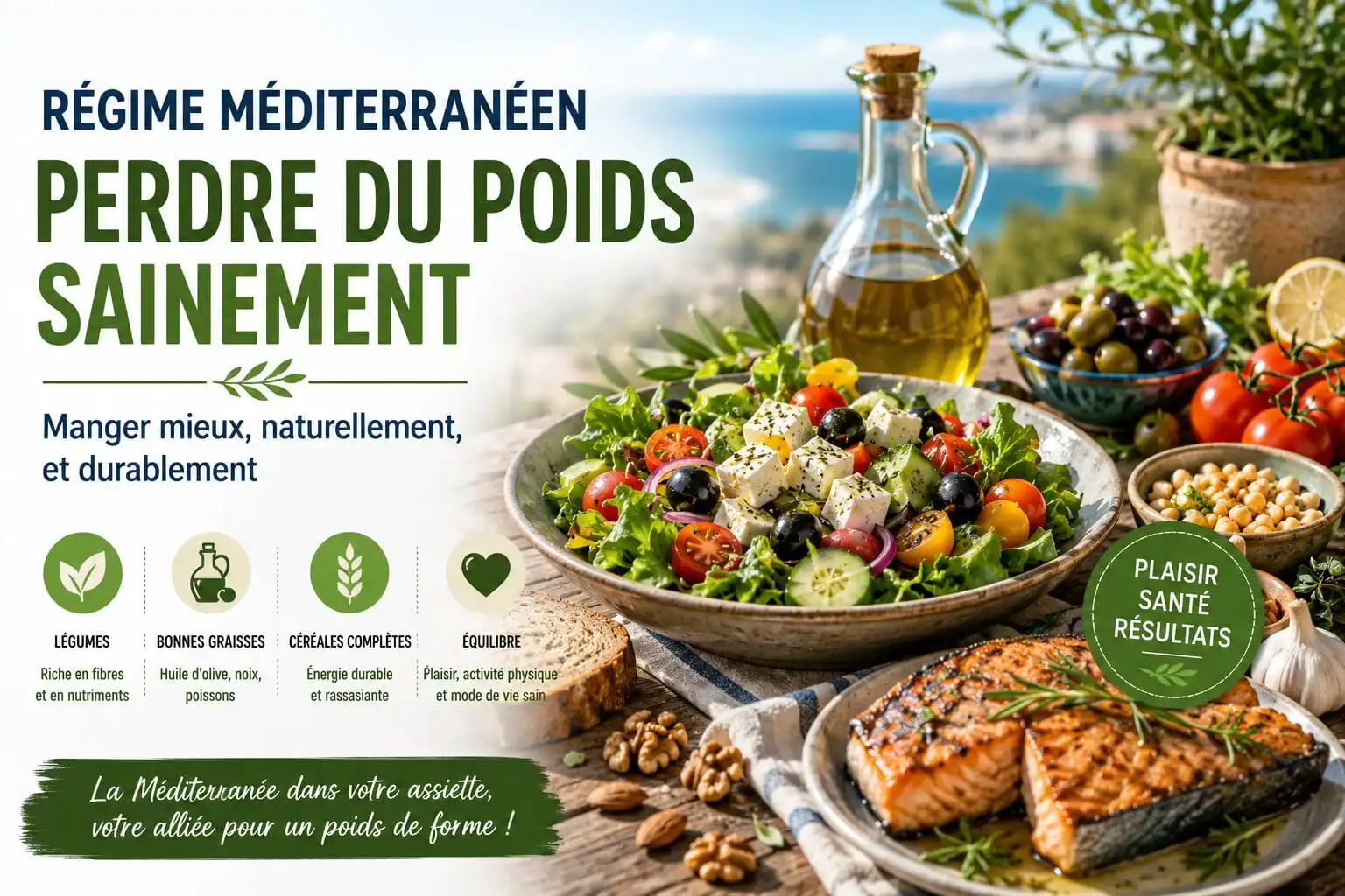 Régime méditerranéen : perdre du poids sainement
