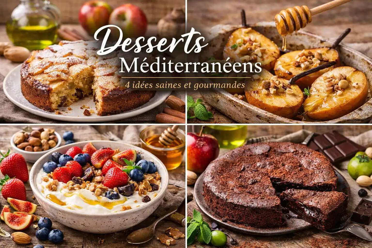Desserts méditerranéens : 4 idées saines et gourmandes